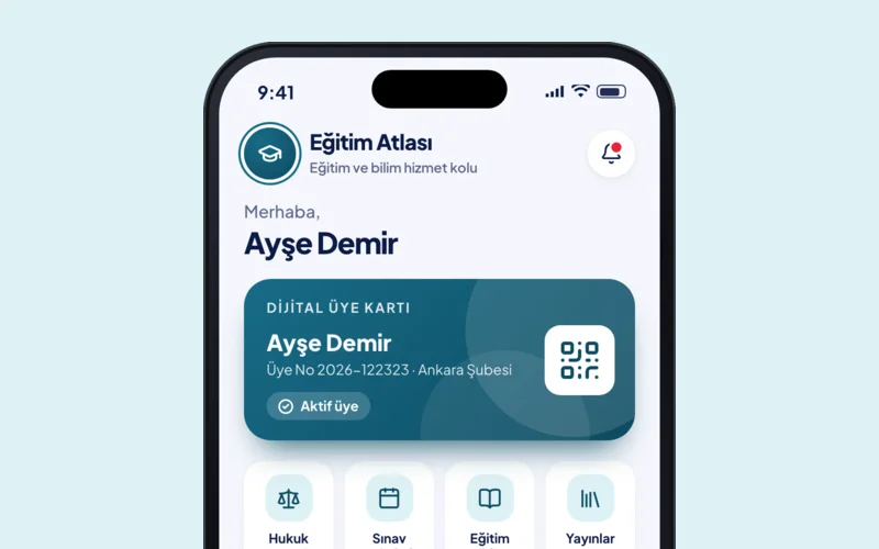 Eğitim Atlası uygulamasının ana ekranı